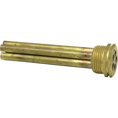 Tauchhülse 1" Messing d innen 7 mm, für 5 Fühler, Einbaulänge 130 mm