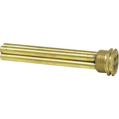 Tauchhülse 3/4 Messing d innen 7 mm, für 4 Fühler, Einbaulänge 130 mm
